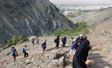 صعود جمعی از علاقه مندان واحد به ارتفاعات گلابدره